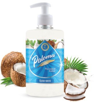 Жидкое крем-мыло "Райский кокос", ТМ "PALOMA" PE50465 фото