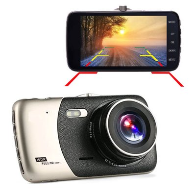 Автомобільний відеореєстратор арт X600 LCD 4", Angel Lens, камери, 1080P Full HD, метал. корпус X600 фото