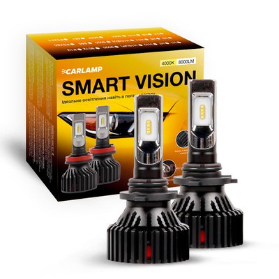 Світлодіодні автолампи HB4 CARLAMP Smart Vision Led для авто 8000 Lm 4000 K (SM9006Y) SM9006Y фото