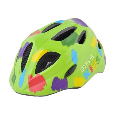 Велосипедный шлем детский GREY'S зеленый глянц., M GR22313 фото