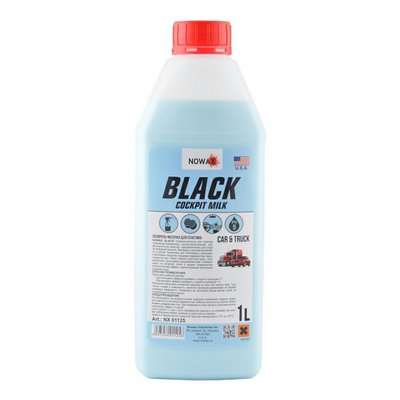 Поліроль молочко для пластику 1 л NOWAX BLACK Cocpit Milk (NX01125) NX01125 фото