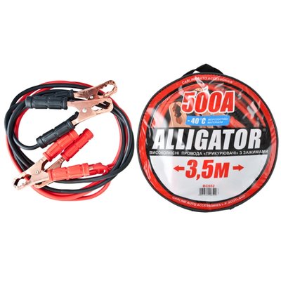 Пускові дроти ALLIGATOR BC652 CarLife 500A 3,5м сумка BC652 фото