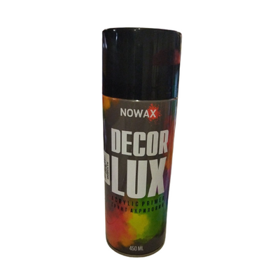 Грунтівка акрилова NOWAX, spray 450ml.,чорна,(BLACK/RAL9005) NX48049 фото
