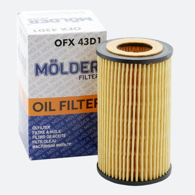 Фільтр масляний MOLDER аналог WL7228/OX153D1Eco/HU7181N (OFX43D1) OFX43D1 фото