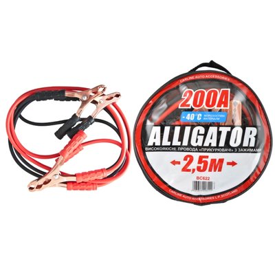 Пускові дроти ALLIGATOR BC622 CarLife 200A 2,5м сумка BC622 фото