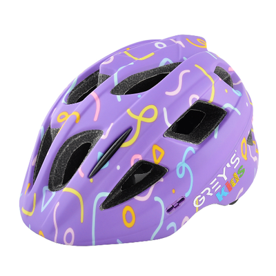 Велосипедний шолом дитячий GREY'S фіолетовий мат., M GR22123 фото