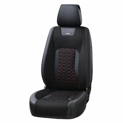 Комплект 3D чехлов для передних сидений BELTEX Montana, black-red 2 шт. BX87160 фото