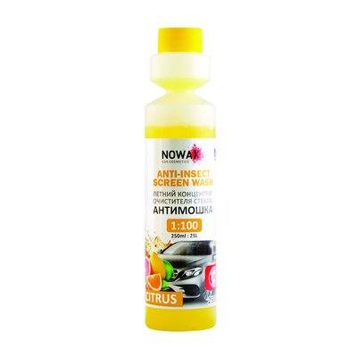 Омивач скла Літній концентрат 250 мл NOWAX Anti-Insect Sreen Wash Citrus (NX25025) NX25025 фото