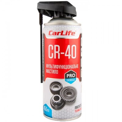 Мультифункціональна олія CARLIFE MULTIFUNCTIONAL LUBRICANT CR-40 Professional, 450ml (24шт/уп)  CF453 фото