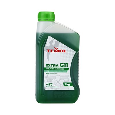 Охолоджувальна рідина TEMOL Antifreeze Extra G11 Green (1 кг) T-EXTRAG11G-1L фото