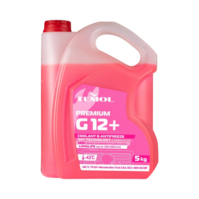 Антифриз TEMOL Antifreeze Premium G12+ RED (5 кг) T-PPEMIUMG12RED-5KG фото