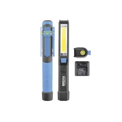 Фонарь для СТО для рыбалки светодиодный Brevia Pen Light 2W COB+1W LED 150lm 900mAh (11220)  11220 фото