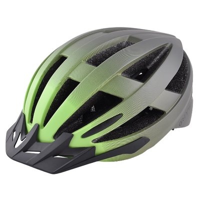 Велосипедний шолом GREY'S зелений-чорний мат., L GR21334 фото