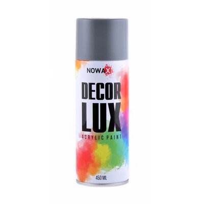 Акрилова фарба глянсова темно-сіра NOWAX Decor Lux (7031) 450мл NX48019 фото