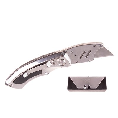 Нож складной строительный HENSTRONG H-K201159 + 5 запасных лезвий (H-K201159) H-K201159 фото