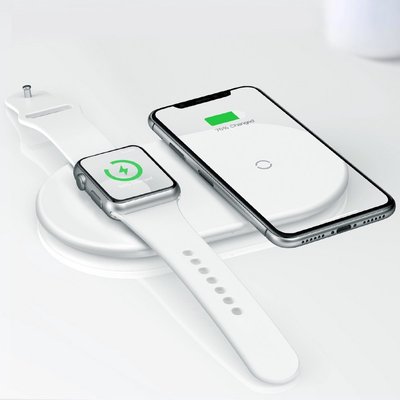 Бездротова зарядка 7.5-10 W Baseus iPhone (Android) та Apple Watch Type-C (WX2IN1P20-02) WX2IN1P20-02 фото