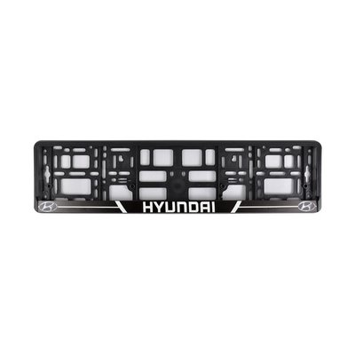 Рамка номера CarLife для Hyundai чорний пластик (NH102) NH102 фото