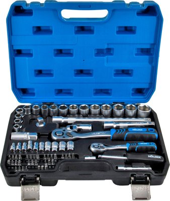 Профессиональный набор инструментов в кейсе MÖLDER 1/2", 1/4" 72 T, CR-V, 72 единицы MT60072 фото