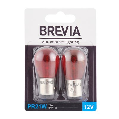 Brevia PR21W 12V 21W BAW15s RED (блистер) 12326B2 фото