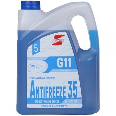 Антифриз S-POWER Antifreeze 35 G11 Blue (5 кг) SP-35G11B-5KG-CAN-SPI фото