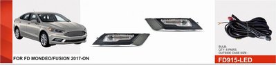 Фары доп. модель Ford Fusion 2017-18/FD-915L/LED-12V9W/эл.проводка FD-915-LED фото