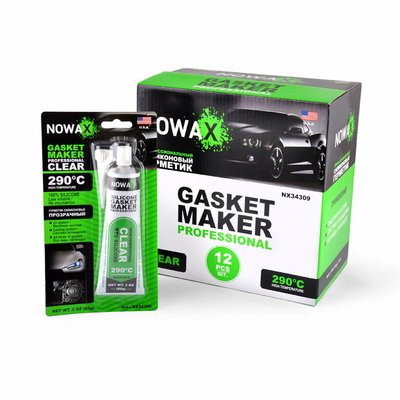 Прозорий силіконовий герметик NOWAX Gasket Maker Clear NX34309 фото