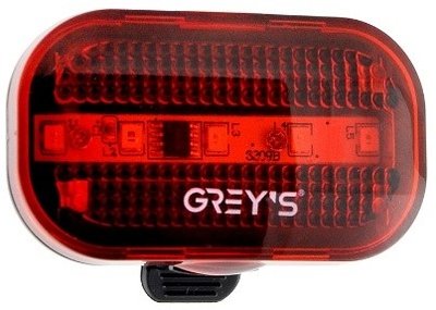 Ліхтарик на велосипед Grey's 5хLEDs задній вологовідштовхувальний корпус 2 режими роботи кріплення (GR11110) GR11110 фото