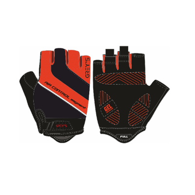 Рукавички GREY'S с коротким пальцем, гелевые вставки, цвет Черный/Красный, размер M (100шт/уп) GR18332 фото