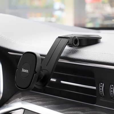 Автодержатель Hoco CA61 Каильный центр console Magnetic in-Car holder Black (CA61) CA61 фото