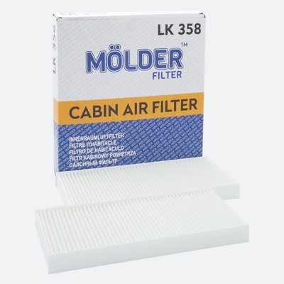 Салонный фильтр MOLDER аналог WP9336/LA468/S/CU24182 (LK358) LK358 фото