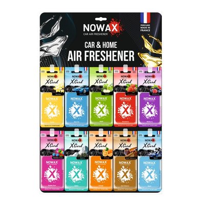 Планшет ароматизаторів на дзеркало NOWAX X Card MIX №1 50 шт (NX07544) NX07544 фото