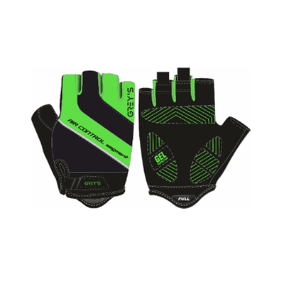 Рукавички GREY'S с коротким пальцем, гелевые вставки, цвет Черный/Зеленый, размер L (100шт/уп) GR18323 фото