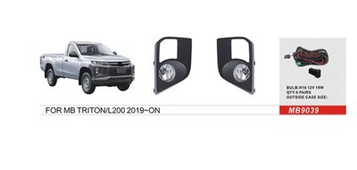 Фары доп. модель Mitsubishi Triton/L200/Pajero Sport 2018-/MB-9039/H16-12V19W/эл.проводка MB-9039 фото