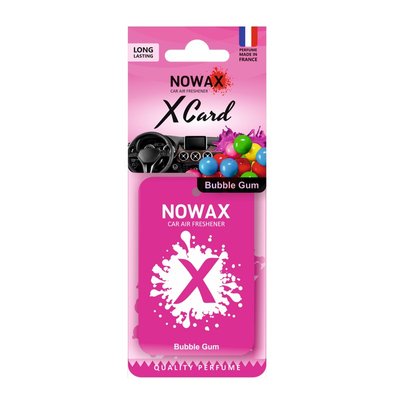 Ароматизатор на дзеркало NOWAX X Card Bubble Gum (NX07540) NX07540 фото
