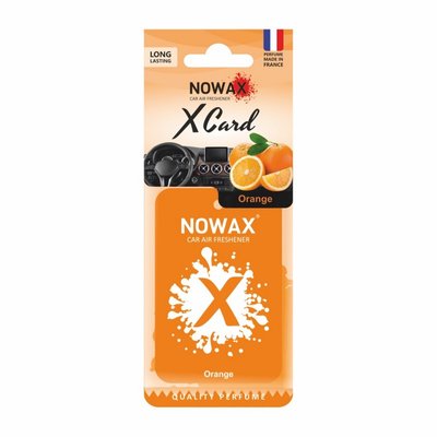 Ароматизатор на дзеркало NOWAX X Card Orange (NX07535) NX07535 фото