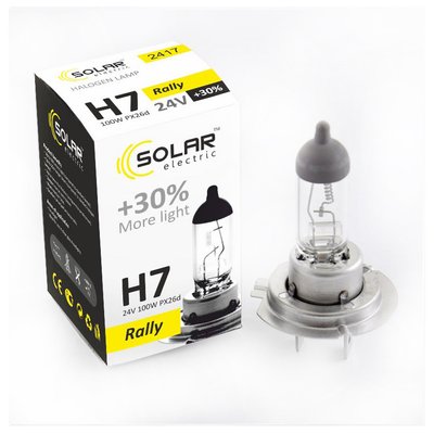 Галогенова лампа SOLAR H7 +30% 24V 2417 2417 фото