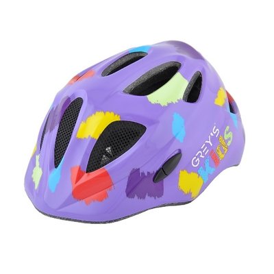 Велосипедний шолом дитячий GREY'S фіолетовий глянс., M GR22323 фото