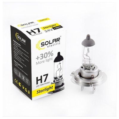 Галогенова лампа SOLAR H7 +30% 24V 2407 2407 фото
