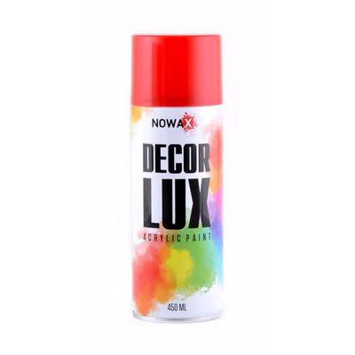 Акриловая глянцевая краска рубиново красная NOWAX Decor Lux (3003) 450мл NX48024 фото