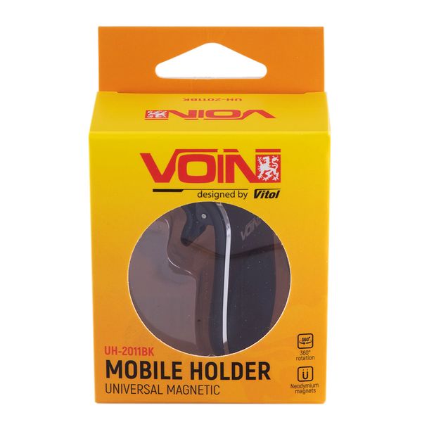 Тримач мобільного телефону VOIN UH -2011BK магнітний на дефлектор UH-2011BK фото