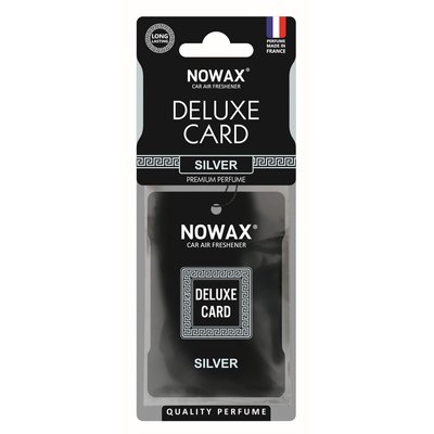 Ароматизатор целюлозний 6 г серії Nowax Delux Card Silver (NX07732) NX07732 фото