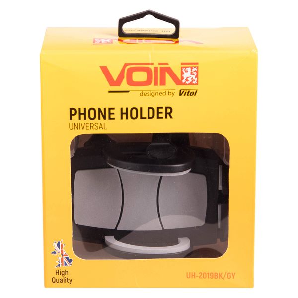 Тримач мобільного телефону VOIN UH-2019BK/GY (47-95мм) на гнучкій ніжці UH-2019BK/GY фото