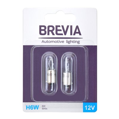 Brevia H6W 12V BA9s CP (блистер) 12332B2 фото