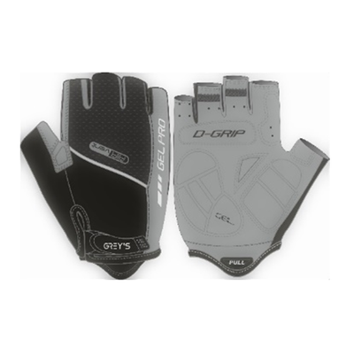 Перчатки GREY'S с коротким пальцем, гелевые вставки, цвет черный/серый, размер L (100шт/уп) GR18133 фото