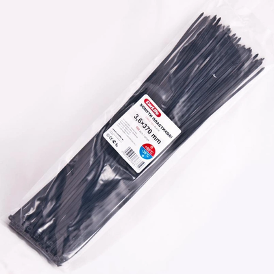 Хомути пластикові CARLIFE 3,6x370 мм Чорні BL36x370 фото
