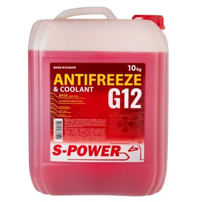 Антифриз S-POWER Antifreeze G12 Red (10 кг) SP-G12-10L-CAN фото