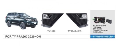 Фари дод. модель Toyota Prado FJ150 2020-/TY-1046L/LED-12V6W/eл.проводка TY-1046-LED фото