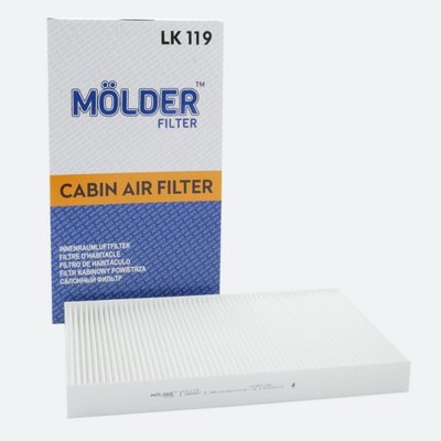 Салонний фільтр MOLDER аналог WP9222/LA229/CU3540 (LK119) LK119 фото