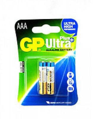 Батарейка GP ULTRA PLUS ALKALINE 1.5V 24AUP-U2 щелочная, LR03 AUP, AAA 4891199100307 фото